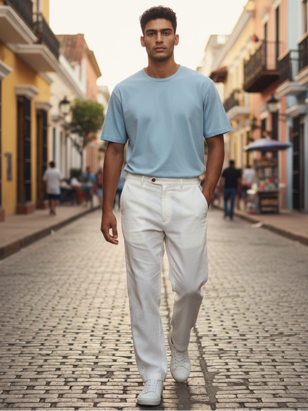 Club Room Luxury Linen White Pants Size 34 x 31